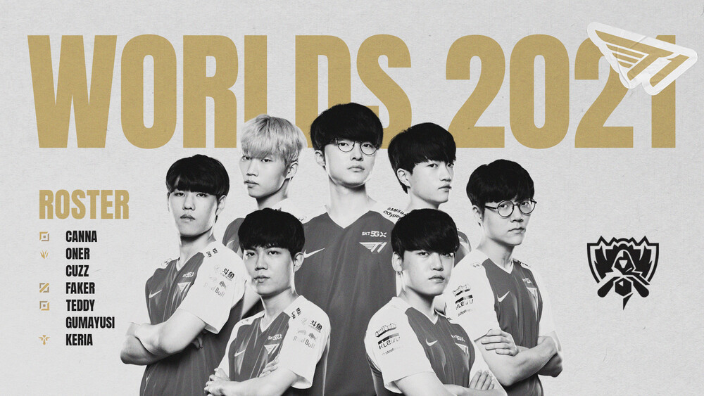 T1 Reveal Roster for The 2021 LoL World Championship