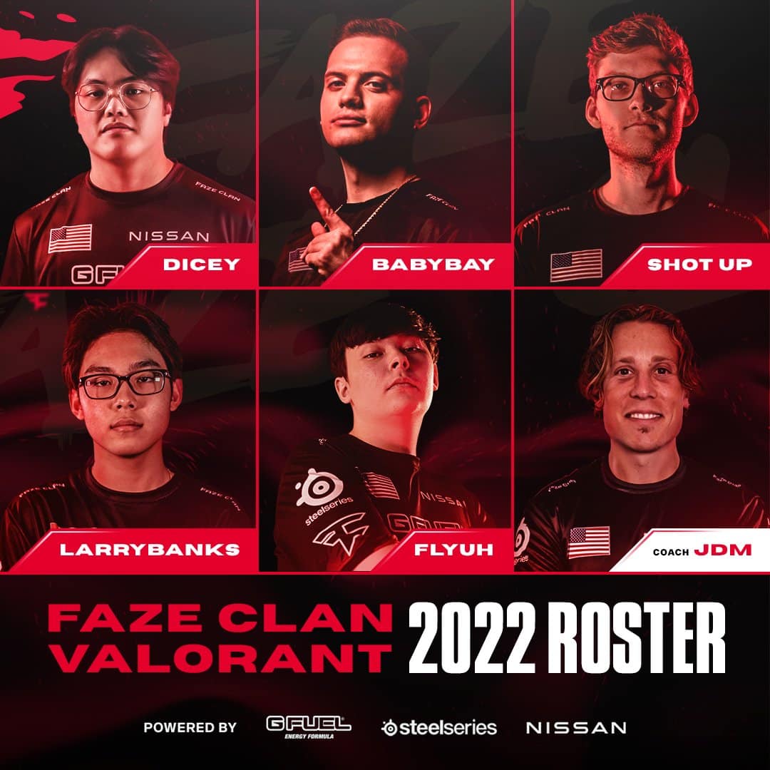 FaZe Clan Reveal Valorant Roster